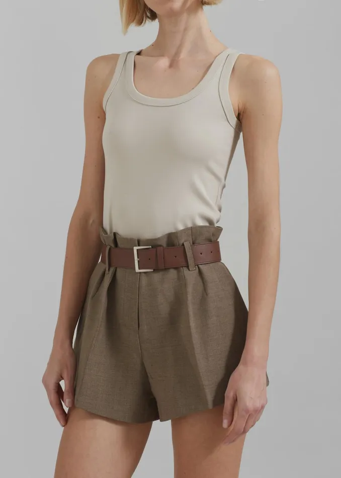 The Frankie Shop Tops Kim Tank Top 8211 Beige 8211 Women