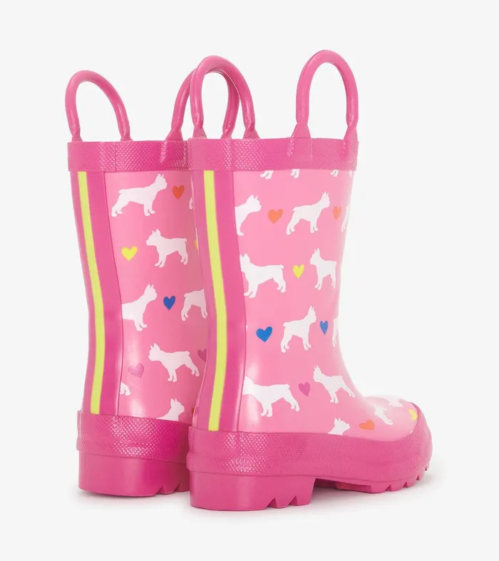 Toddler Girls French Bulldogs Rain Boots Hatley
