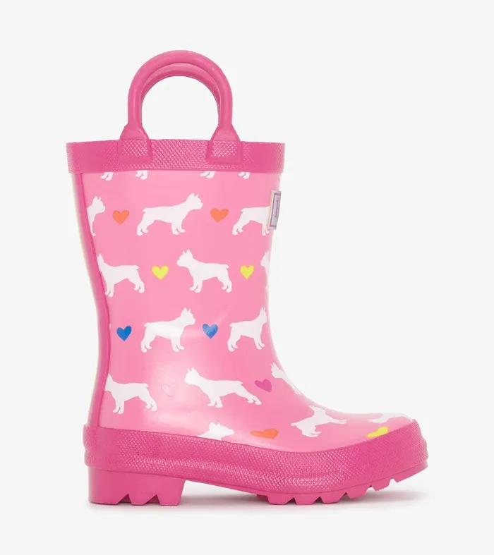 Toddler Girls French Bulldogs Rain Boots Hatley