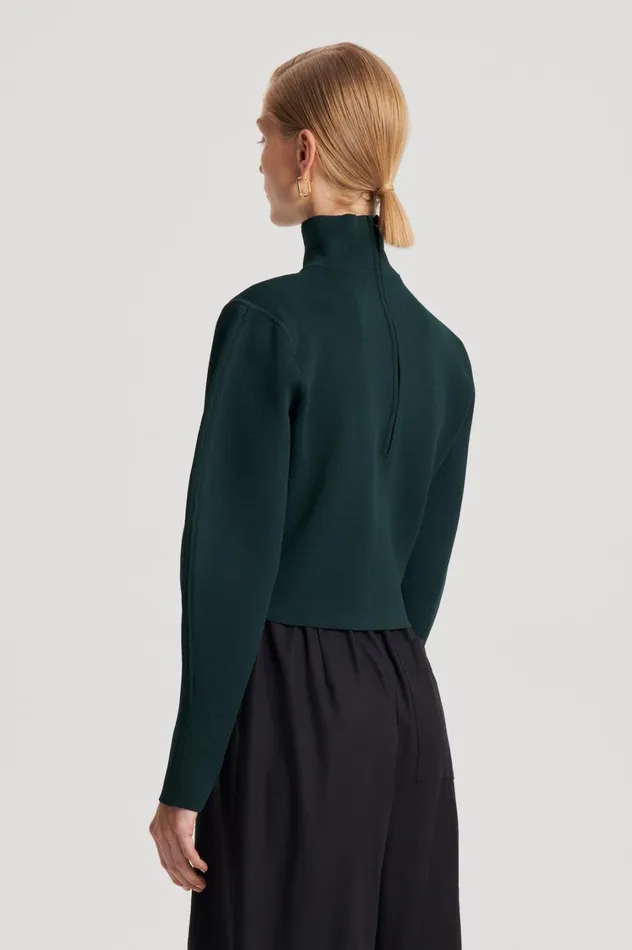 Tops Women Scanlan Theodore CREPE KNIT COCOON SLEEVE SWEATER Darkgreen Tops Women Scanlan Theodore CREPE KNIT COCOON SLEEVE SWEATER Darkgreen