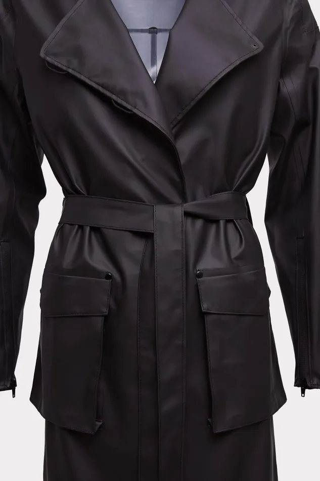 Trench Coats Women Stutterheim Kista Lightweight Trench Coat Black