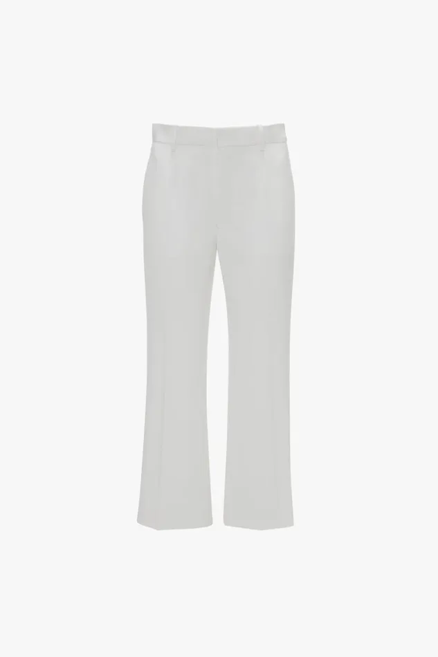 Trousers and Shorts Women Victoria Beckham Exclusive Cropped Tuxedo Trouser In Ivory