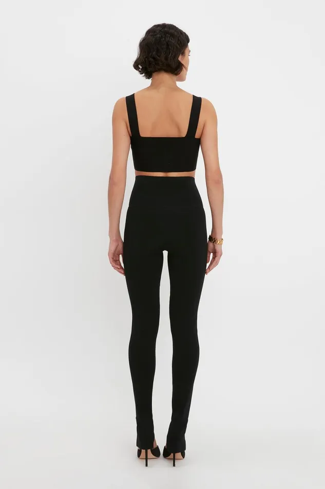 Trousers and Shorts Women Victoria Beckham VB Body Split Front Leggings In Black