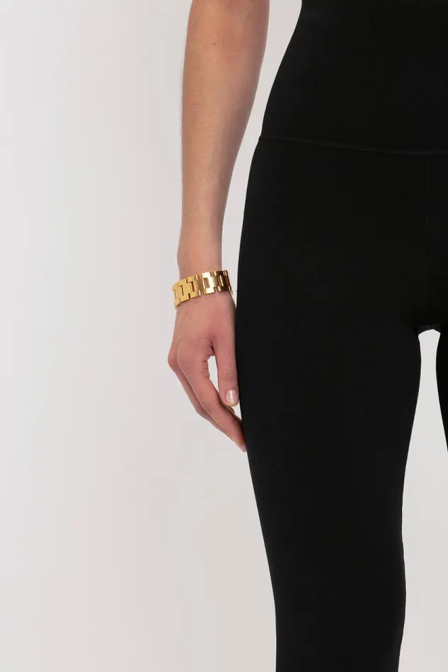 Trousers and Shorts Women Victoria Beckham VB Body Split Front Leggings In Black