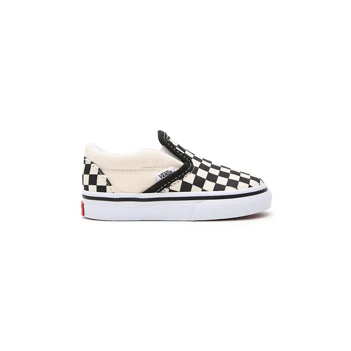 Vans Classics Kids Toddler Checkerboard SlipOn Shoes 14 Years Black White