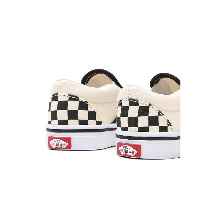 Vans Classics Kids Toddler Checkerboard SlipOn Shoes 14 Years Black White