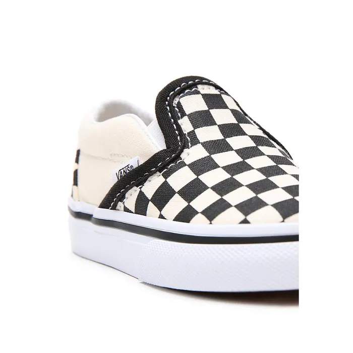 Vans Classics Kids Toddler Checkerboard SlipOn Shoes 14 Years Black White