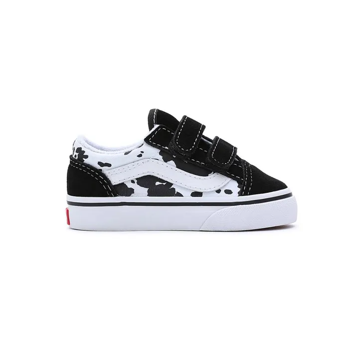 Vans Classics Kids Toddler Cow Old Skool Hook And Loop Shoes 14 Years Black