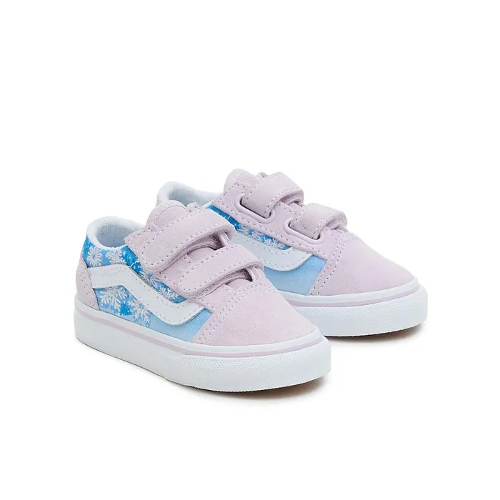 Vans Classics Kids Toddler Old Skool Hook And Loop Shoes 14 Years Purple