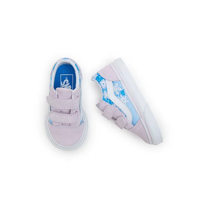 Vans Classics Kids Toddler Old Skool Hook And Loop Shoes 14 Years Purple