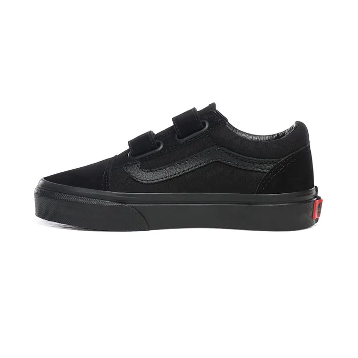 Vans Classics Kids Youth Old Skool Hook And Loop Shoes 814 Years Black