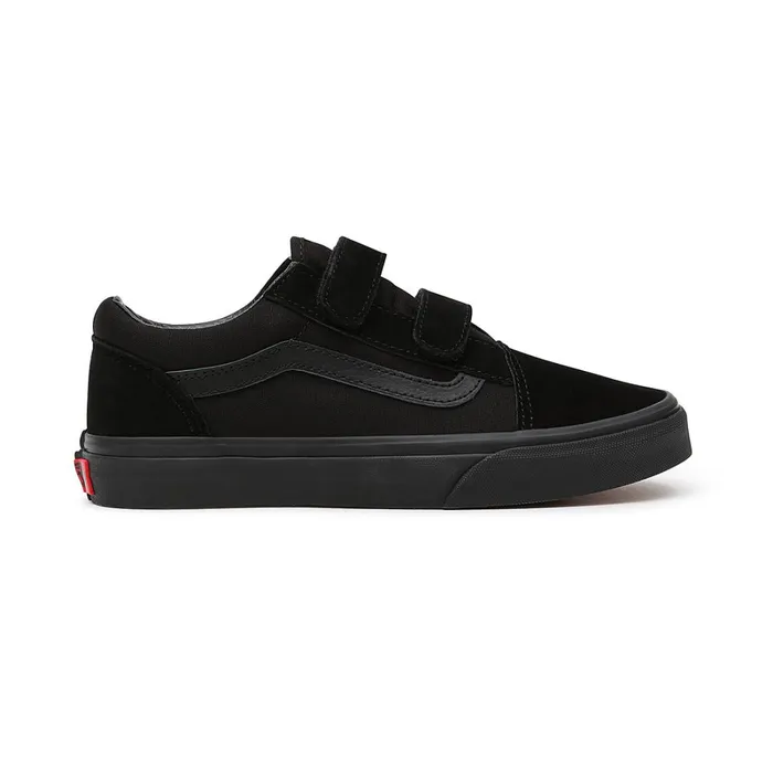 Vans Classics Kids Youth Old Skool Hook And Loop Shoes 814 Years Black