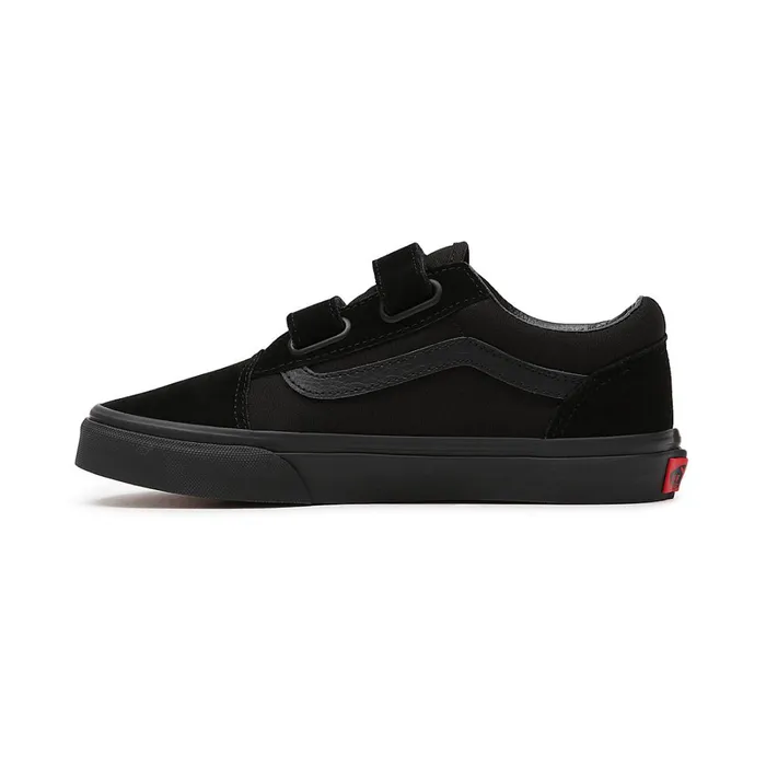 Vans Classics Kids Youth Old Skool Hook And Loop Shoes 814 Years Black