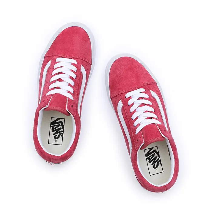 Vans Classics Men Pig Suede Old Skool Shoes Red