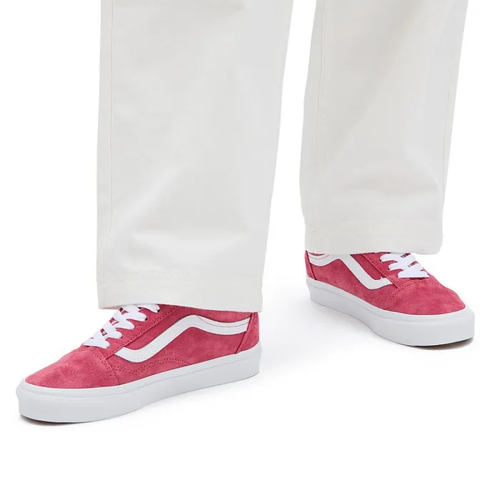 Vans Classics Men Pig Suede Old Skool Shoes Red