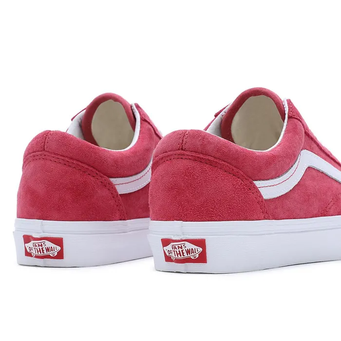 Vans Classics Men Pig Suede Old Skool Shoes Red