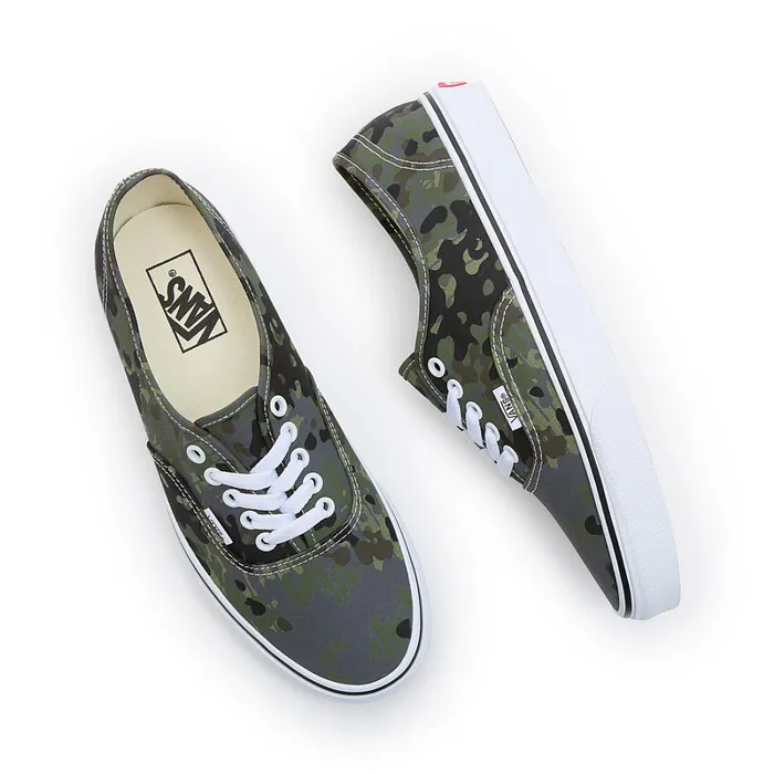 Vans Classics Men Rain Camo Authentic Shoes Green Grey