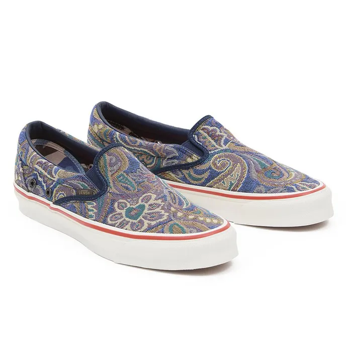 Vans Classics Men Vault By X Nigel Cabourn OG Classic SlipOn LX Shoes Blue