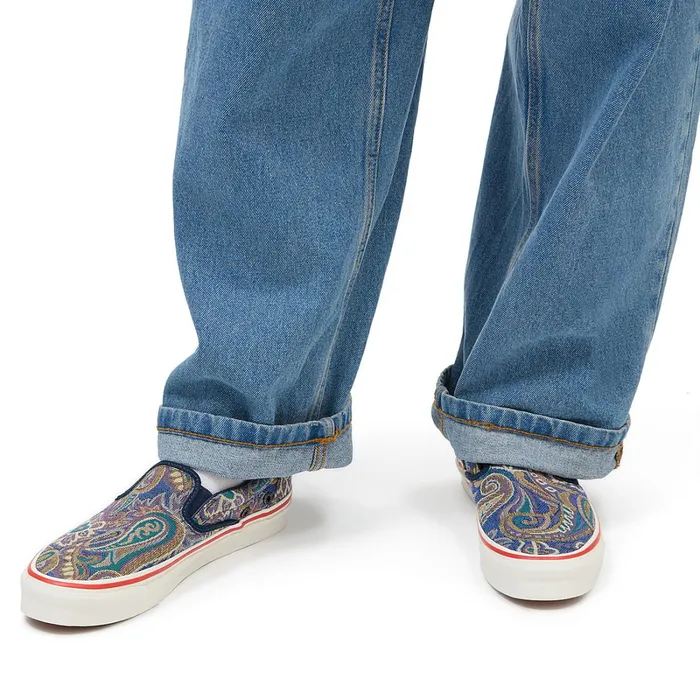 Vans Classics Men Vault By X Nigel Cabourn OG Classic SlipOn LX Shoes Blue