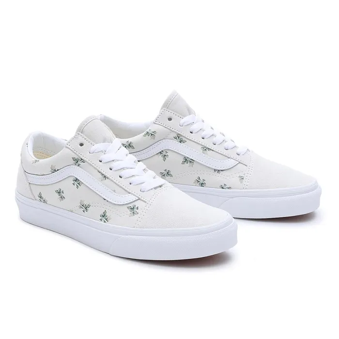 Vans Classics Women Floral Old Skool Shoes White