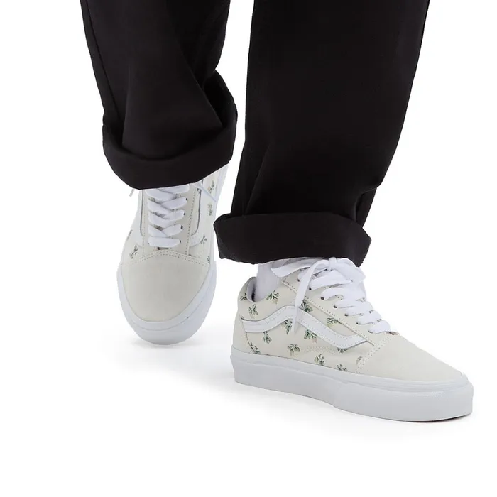 Vans Classics Women Floral Old Skool Shoes White