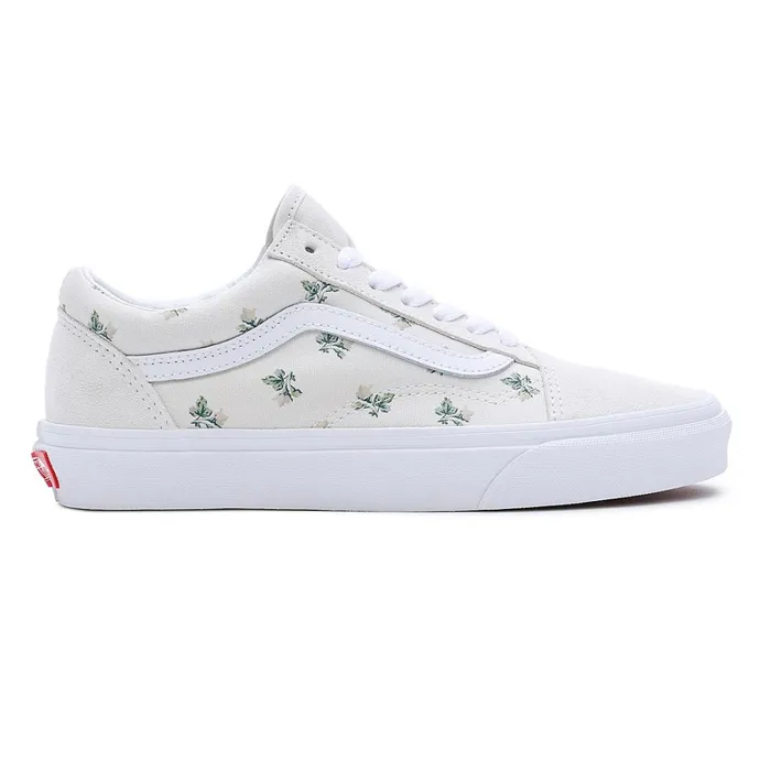 Vans Classics Women Floral Old Skool Shoes White