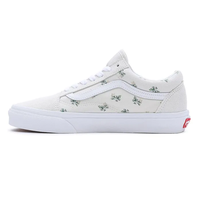 Vans Classics Women Floral Old Skool Shoes White