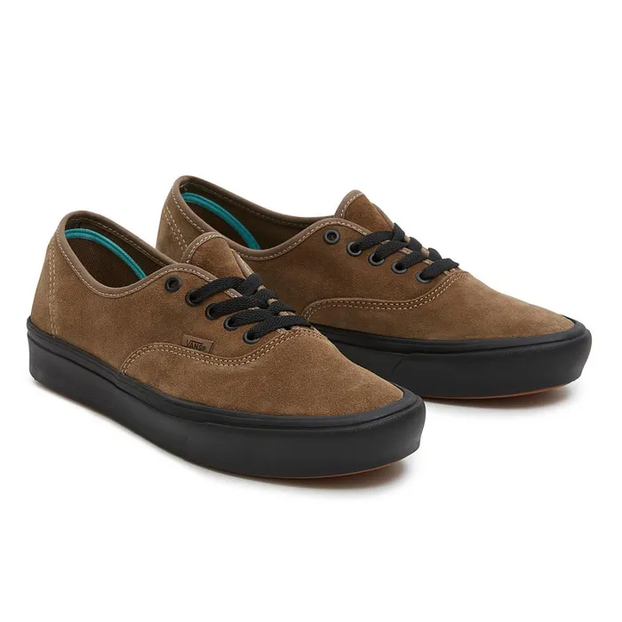Vans Comfycush Shoes WomenMen Authentic ComfyCush Suede Shoes Brown