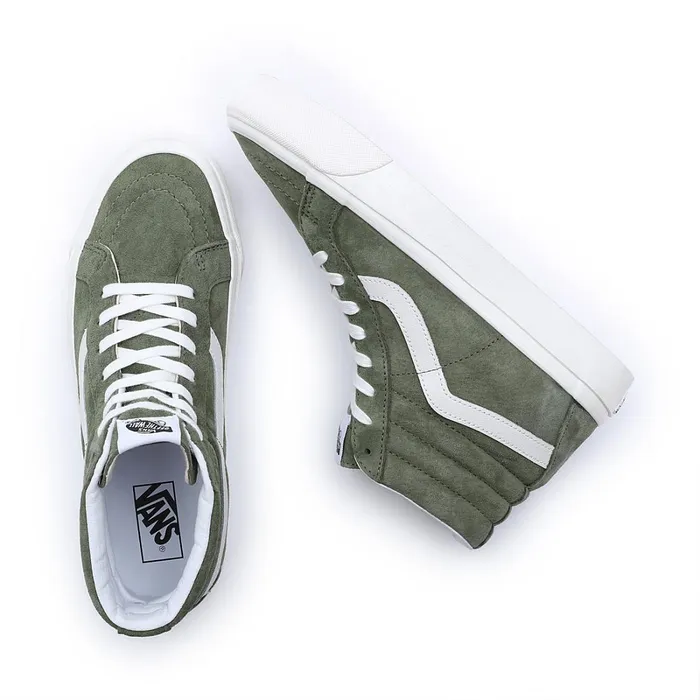 Vans HiTop Shoes Women Pig Suede Sk8Hi 38 DX Shoes Green