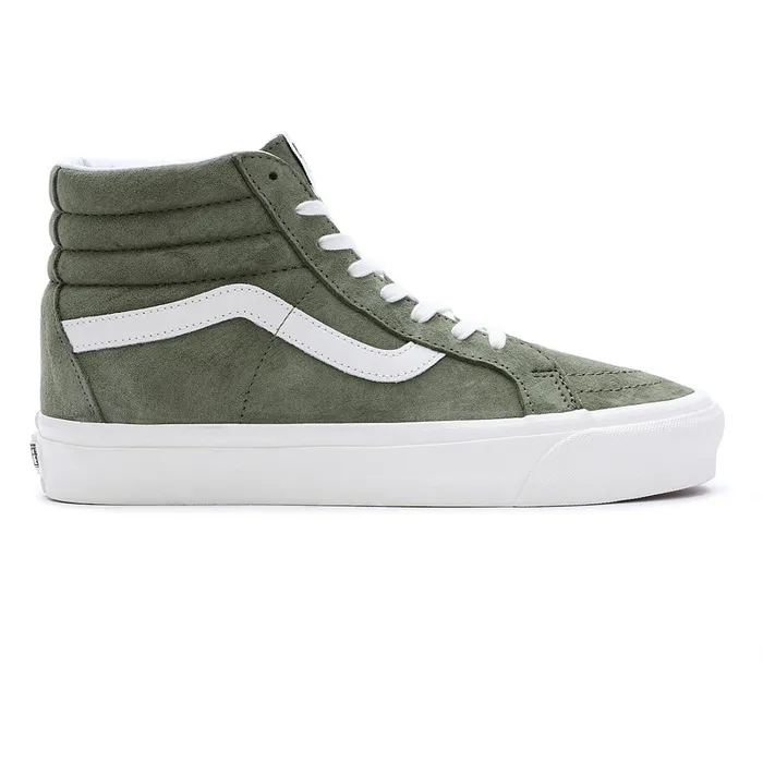 Vans HiTop Shoes Women Pig Suede Sk8Hi 38 DX Shoes Green
