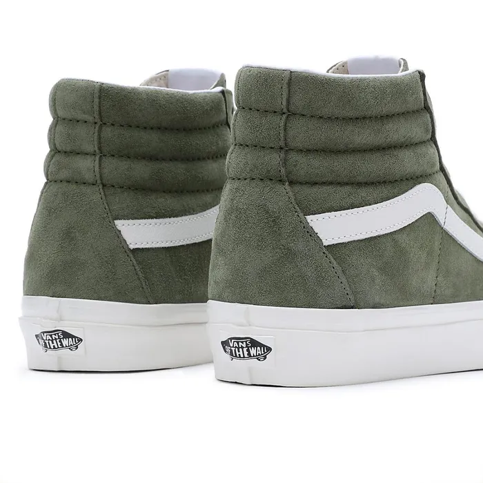 Vans HiTop Shoes Women Pig Suede Sk8Hi 38 DX Shoes Green