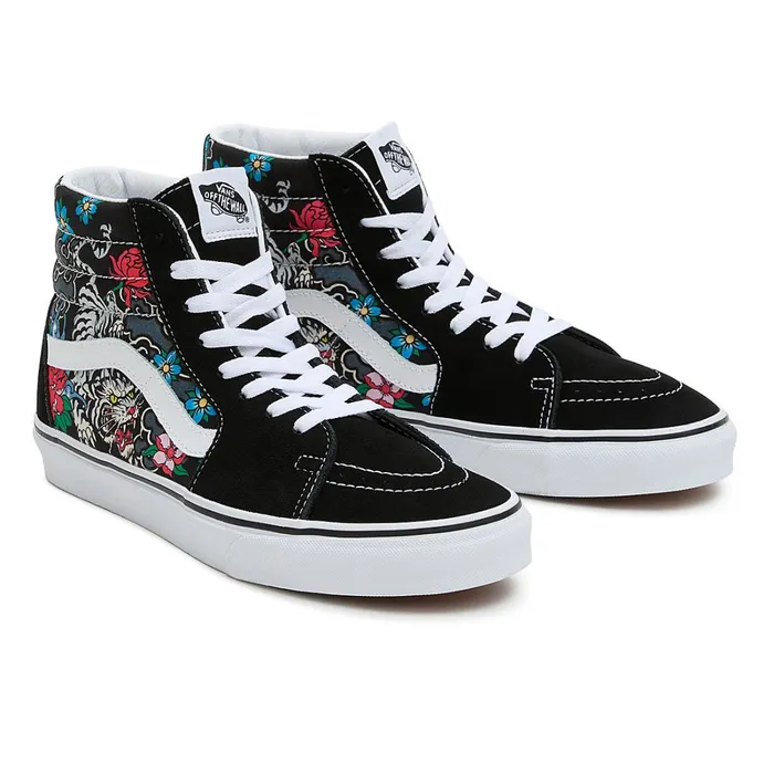 Vans HiTop Shoes Women Sk8Hi Tiger Floral Shoes Multicolour
