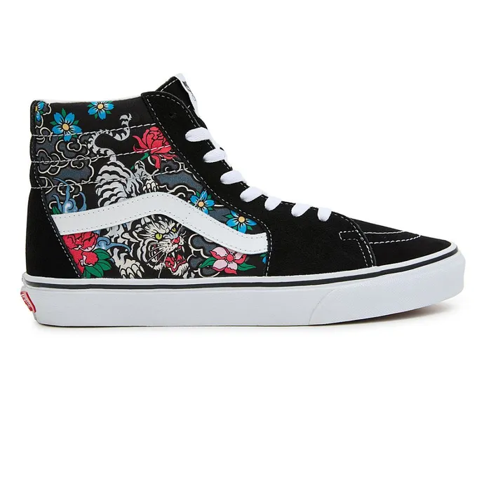 Vans HiTop Shoes Women Sk8Hi Tiger Floral Shoes Multicolour