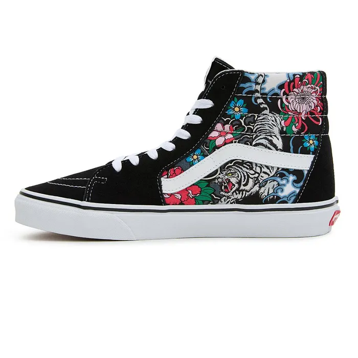 Vans HiTop Shoes Women Sk8Hi Tiger Floral Shoes Multicolour