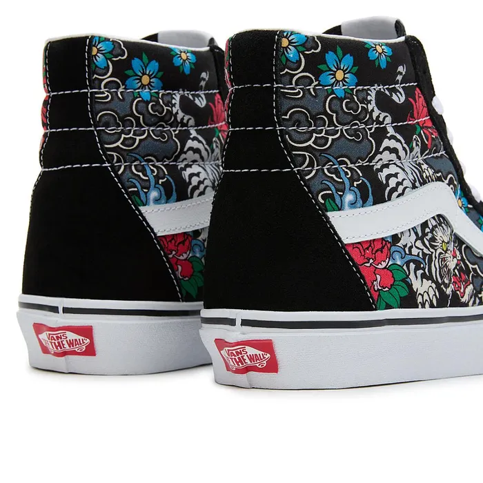 Vans HiTop Shoes Women Sk8Hi Tiger Floral Shoes Multicolour