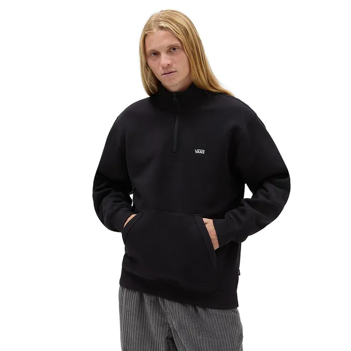 Vans Hoodies and Sweatshirts Men ComfyCush Quarter Zip Sweatshirt Black