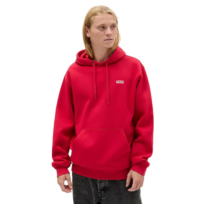 Vans Hoodies and Sweatshirts Men Core Basic Pullover Hoodie Red