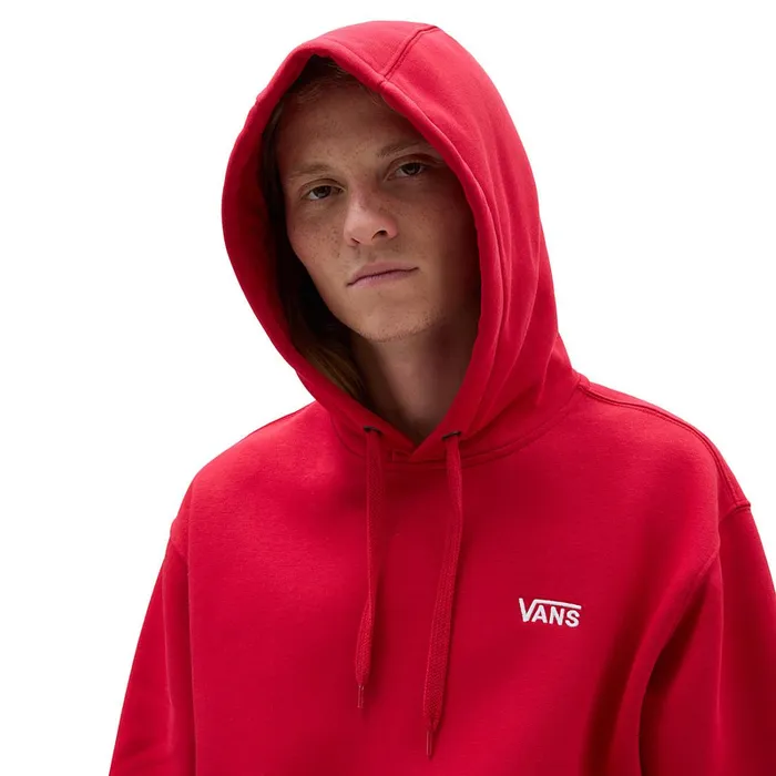 Vans Hoodies and Sweatshirts Men Core Basic Pullover Hoodie Red