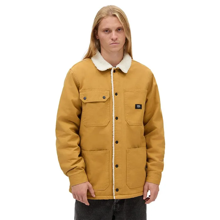 Vans Jackets and Coats Men Drill Chore Coat Sherpa Jacket Brown