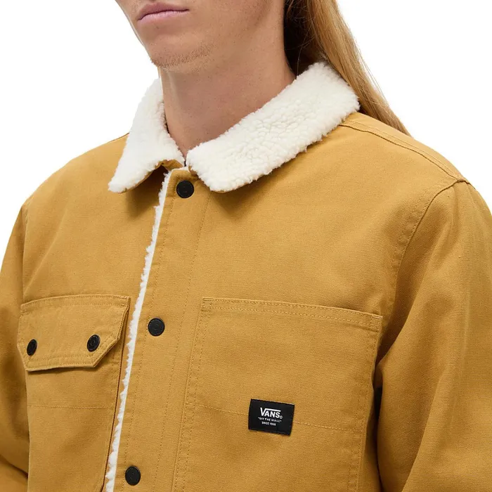 Vans Jackets and Coats Men Drill Chore Coat Sherpa Jacket Brown