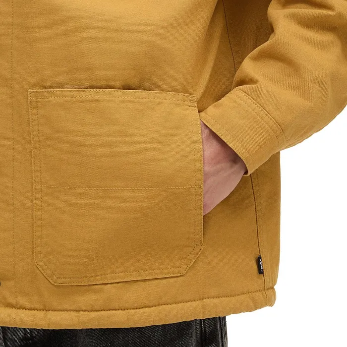 Vans Jackets and Coats Men Drill Chore Coat Sherpa Jacket Brown