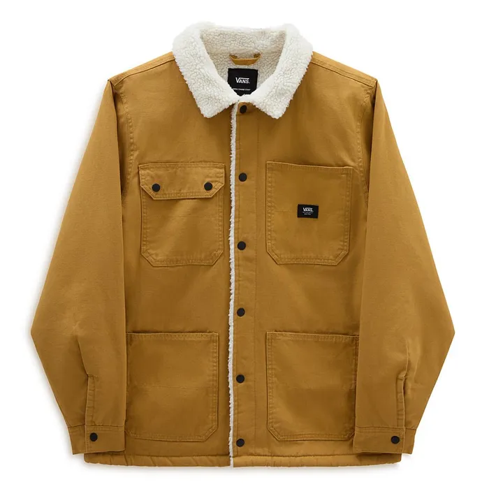 Vans Jackets and Coats Men Drill Chore Coat Sherpa Jacket Brown