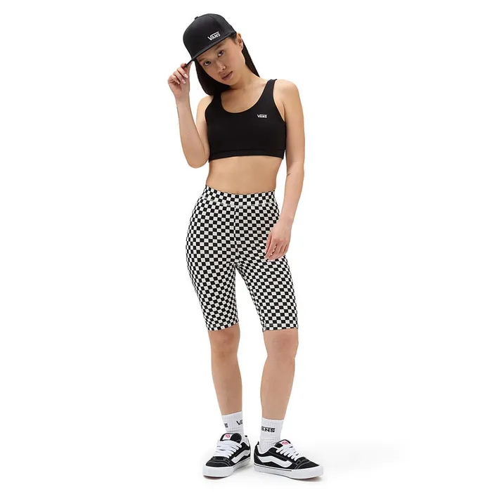 Vans Leggings and Shorts Women Flying V Print Legging Shorts Black White