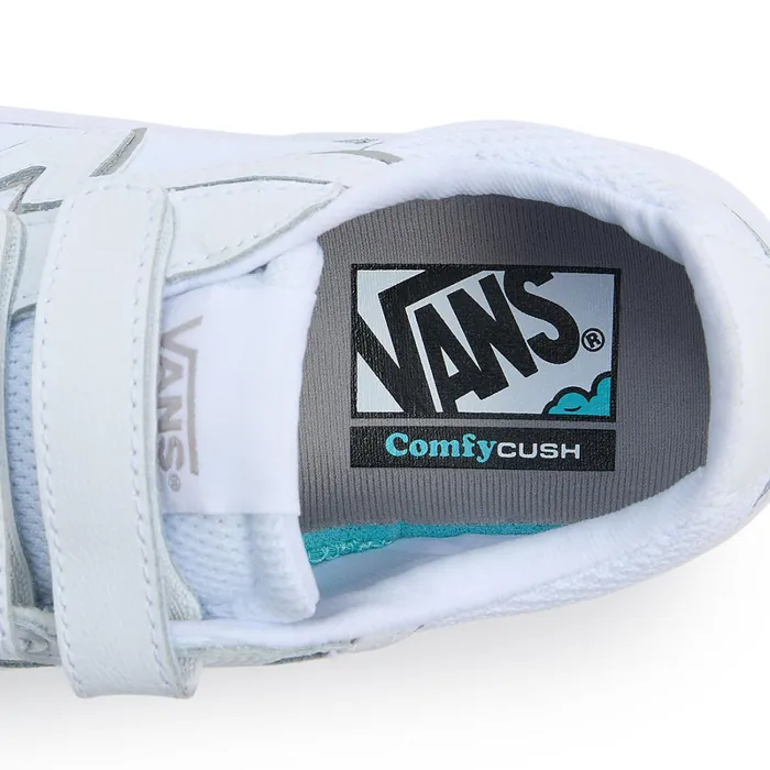 Vans Lowtop Shoes Men Lowland ComfyCush Hook And Loop Shoes White