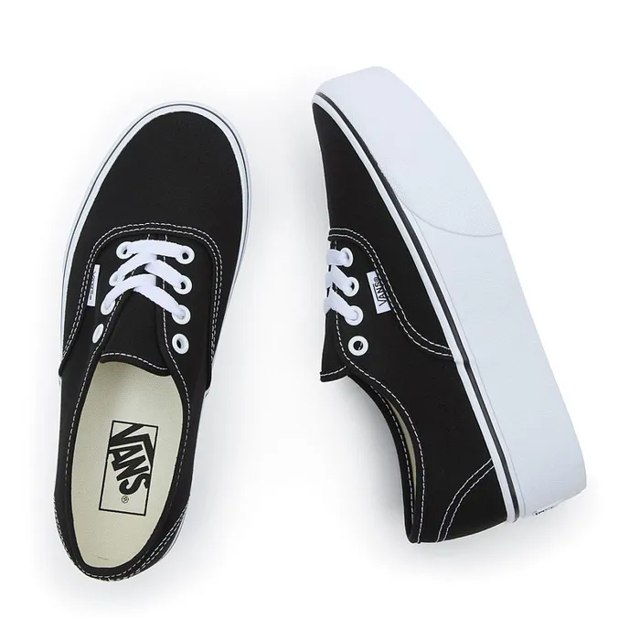 Vans Lowtop Shoes Women Authentic Stackform Shoes Black