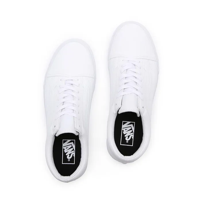 Vans Lowtop Shoes Women Classic Tumble Old Skool Shoes White