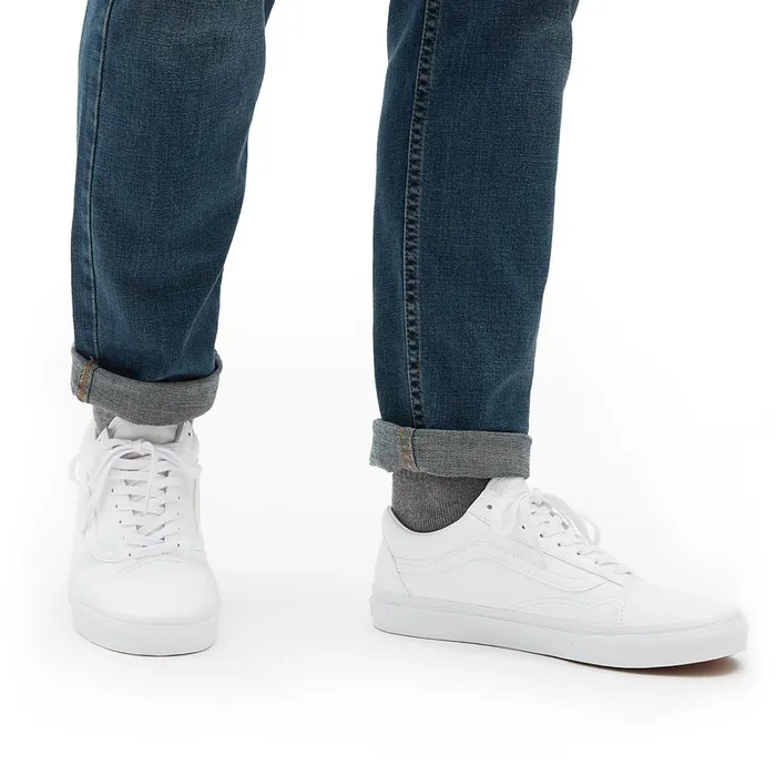 Vans Lowtop Shoes Women Classic Tumble Old Skool Shoes White