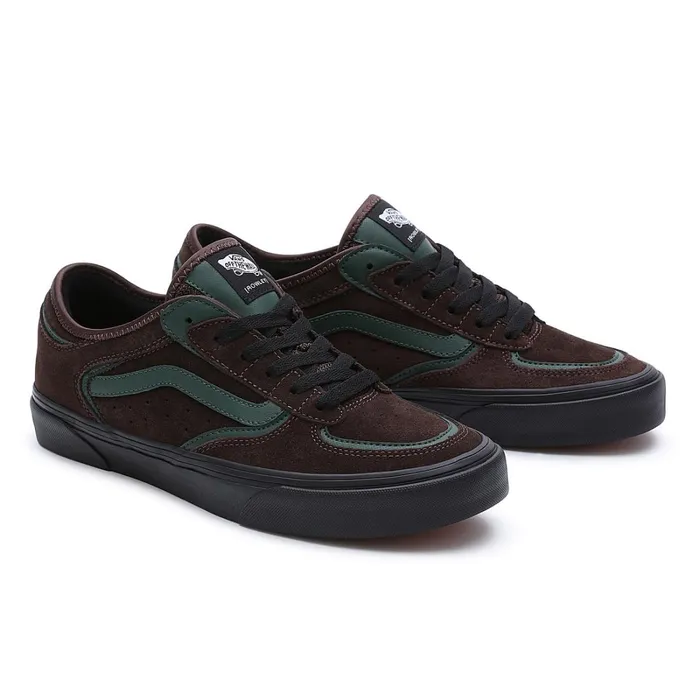 Vans Lowtop Shoes Women Rowley Classic Shoes Green Brown