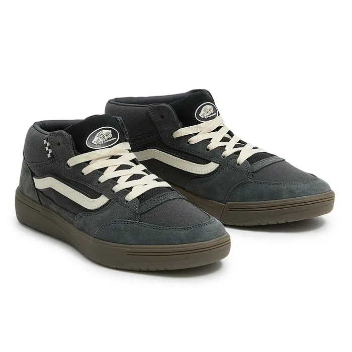 Vans Skate Shoes Men Zahba Mid Shoes Black