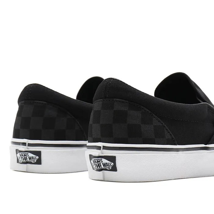 Vans Slipon Shoes Men Checkerboard Classic SlipOn Shoes Black